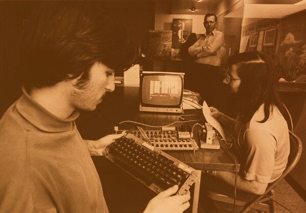 Vintage computer workstation at Menlo